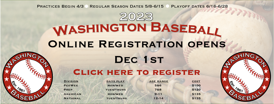 2023 Registration Opens December 1st