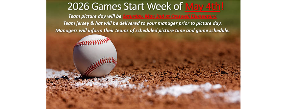 2026 Games Start Week of May 4th!